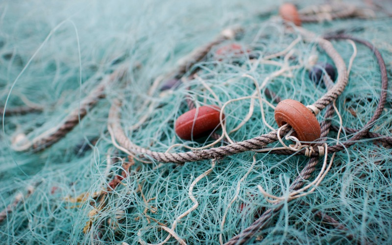 redes de pesca contaminación