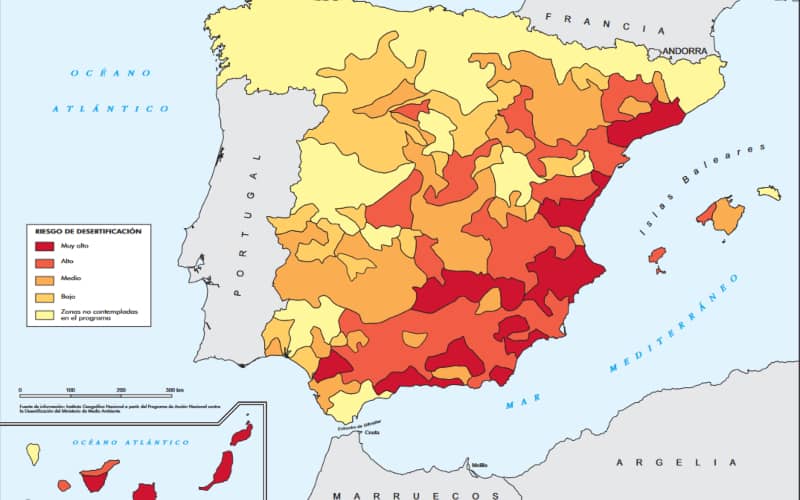 Desertificación en España