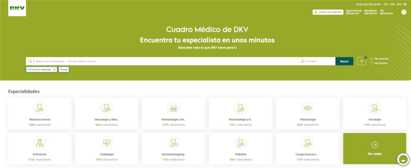 Buscador cuadro médico